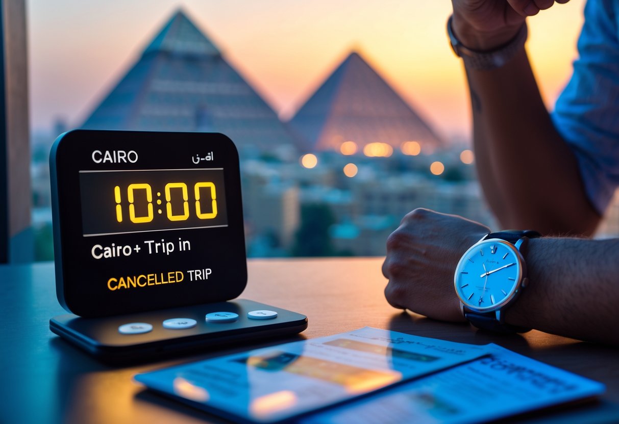 Aktuel tid i Kairo før din afbudsrejse